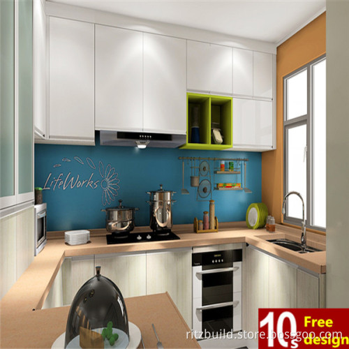 2014 New Style Customized High Gloss MFC Kitchen Cabinet MDF Board Cabinet